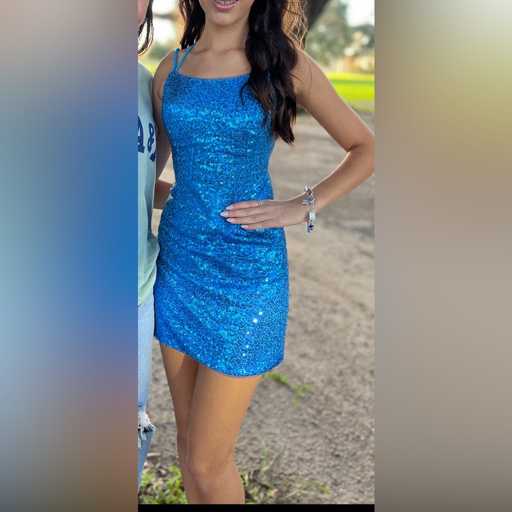 "Vintage Blue" size 000/XXS dress HOCO or 8th grade dance